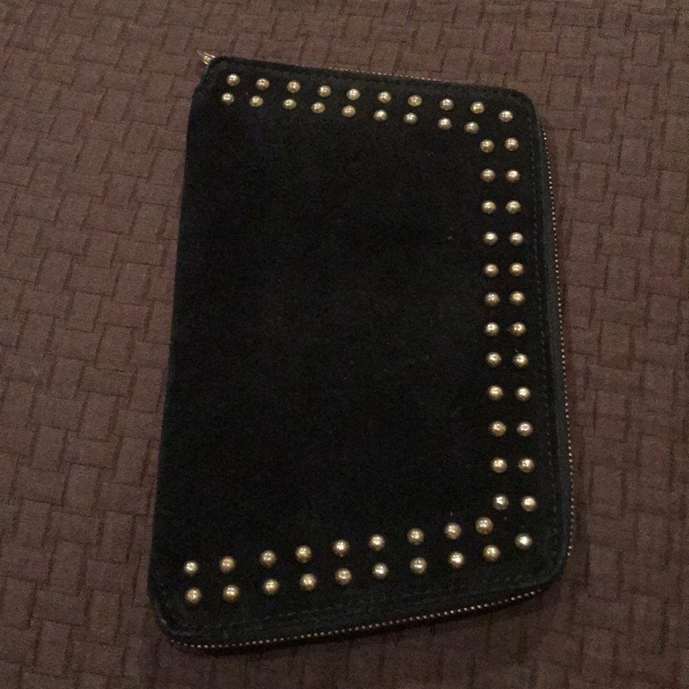 Cutest suede stud clutch
